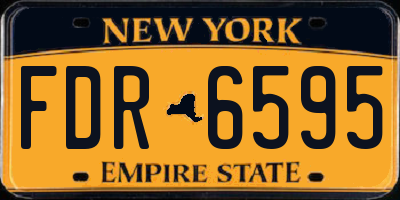NY license plate FDR6595