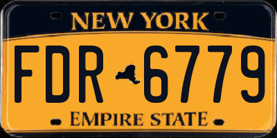 NY license plate FDR6779