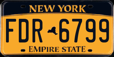 NY license plate FDR6799