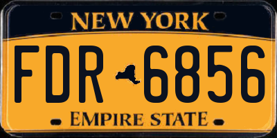 NY license plate FDR6856