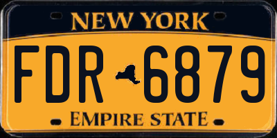 NY license plate FDR6879