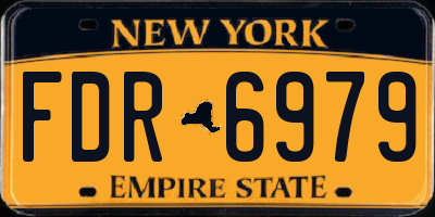 NY license plate FDR6979