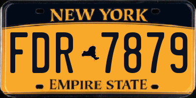 NY license plate FDR7879
