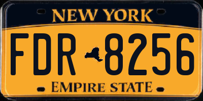 NY license plate FDR8256