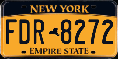 NY license plate FDR8272