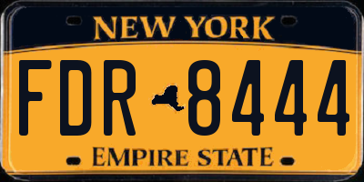 NY license plate FDR8444