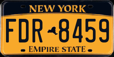NY license plate FDR8459