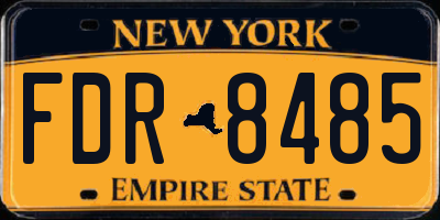 NY license plate FDR8485