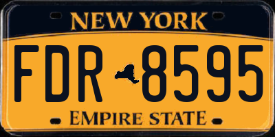 NY license plate FDR8595