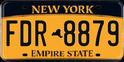 NY license plate FDR8879