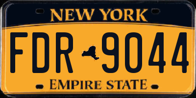NY license plate FDR9044