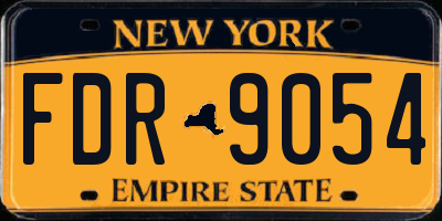 NY license plate FDR9054