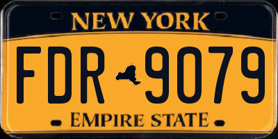 NY license plate FDR9079