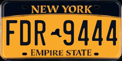 NY license plate FDR9444