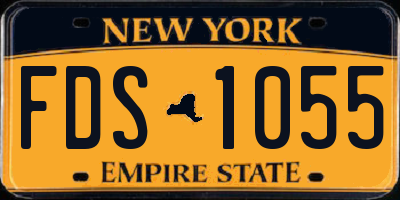 NY license plate FDS1055