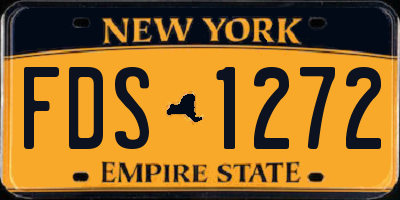 NY license plate FDS1272