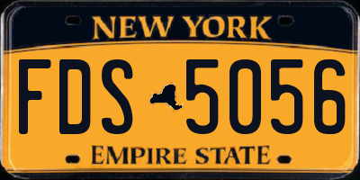NY license plate FDS5056
