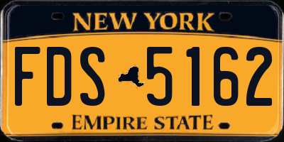 NY license plate FDS5162