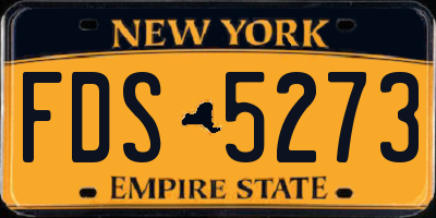 NY license plate FDS5273