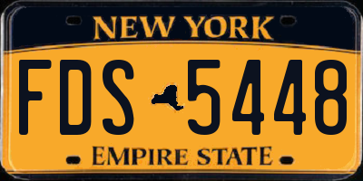 NY license plate FDS5448