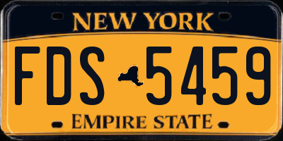 NY license plate FDS5459