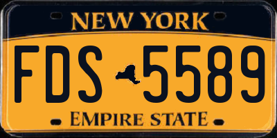 NY license plate FDS5589