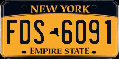 NY license plate FDS6091