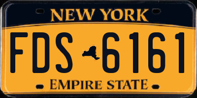NY license plate FDS6161