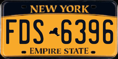 NY license plate FDS6396