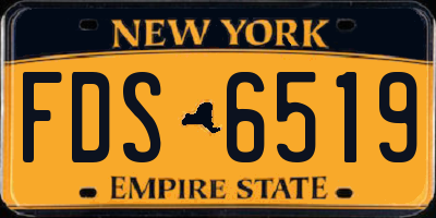 NY license plate FDS6519