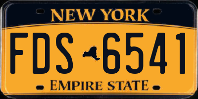 NY license plate FDS6541