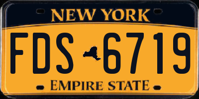 NY license plate FDS6719