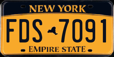 NY license plate FDS7091