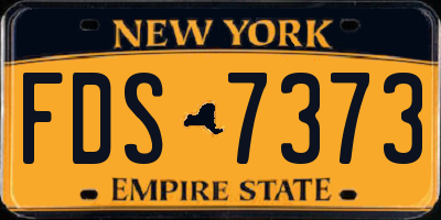NY license plate FDS7373