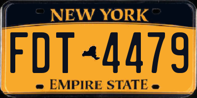 NY license plate FDT4479