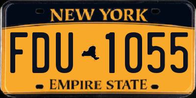 NY license plate FDU1055