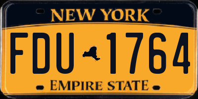 NY license plate FDU1764
