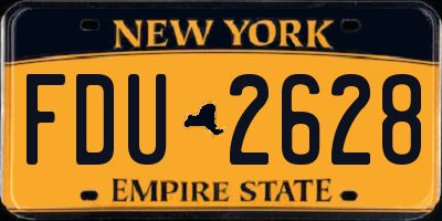 NY license plate FDU2628