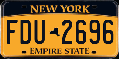 NY license plate FDU2696