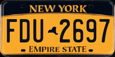 NY license plate FDU2697