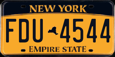 NY license plate FDU4544