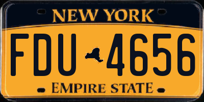 NY license plate FDU4656