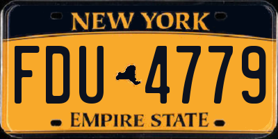 NY license plate FDU4779