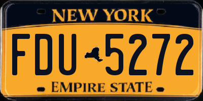 NY license plate FDU5272