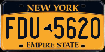 NY license plate FDU5620
