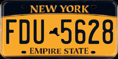 NY license plate FDU5628