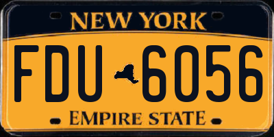 NY license plate FDU6056