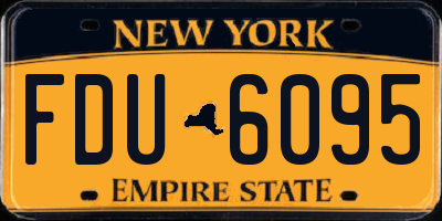 NY license plate FDU6095
