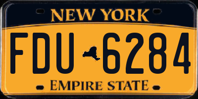 NY license plate FDU6284