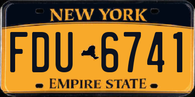 NY license plate FDU6741